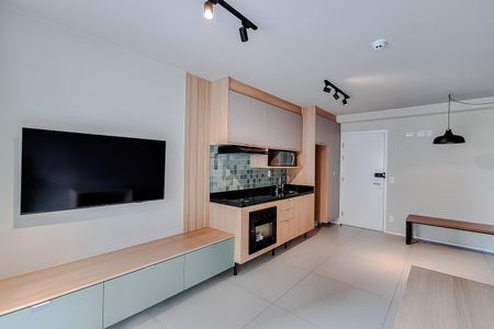 Sala de apartamento à venda com 1 quarto, 45m² em Chácara Klabin, São Paulo