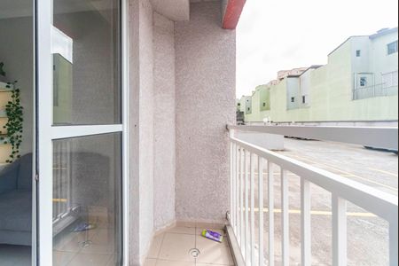 Varanda da Sala de apartamento à venda com 3 quartos, 60m² em Vila Homero Thon, Santo André