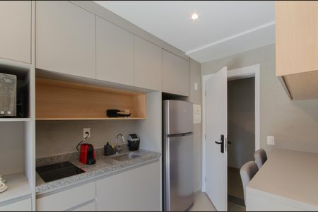 Cozinha de kitnet/studio para alugar com 1 quarto, 22m² em Vila Mariana, São Paulo