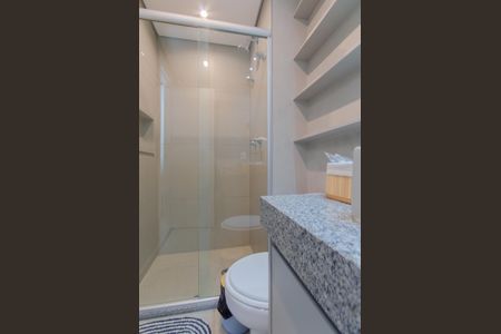 Banheiro de kitnet/studio para alugar com 1 quarto, 22m² em Vila Mariana, São Paulo