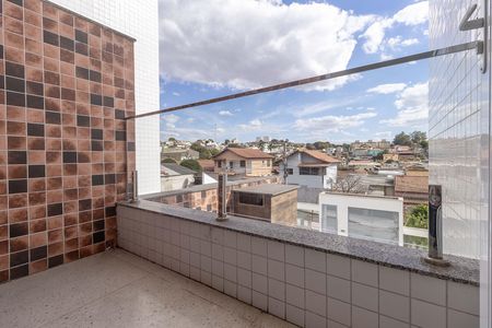 Varanda da Sala de apartamento à venda com 2 quartos, 50m² em Rio Branco, Belo Horizonte
