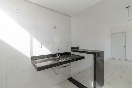 Cozinha e Área de Serviço de apartamento à venda com 2 quartos, 50m² em Rio Branco, Belo Horizonte