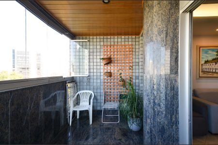 Varanda Sala de Estar de apartamento à venda com 4 quartos, 230m² em Santo Agostinho, Belo Horizonte