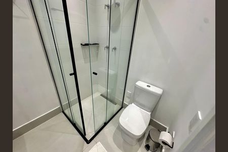Banheiro de kitnet/studio à venda com 1 quarto, 50m² em Campo Belo, São Paulo