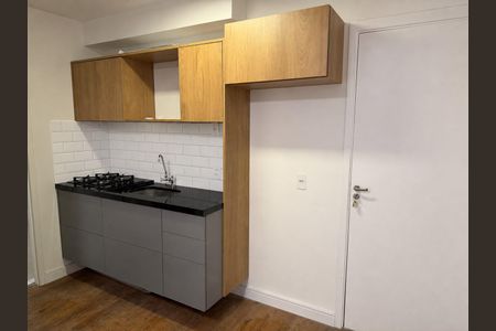 Cozinha de apartamento para alugar com 1 quarto, 25m² em Barra Funda, São Paulo
