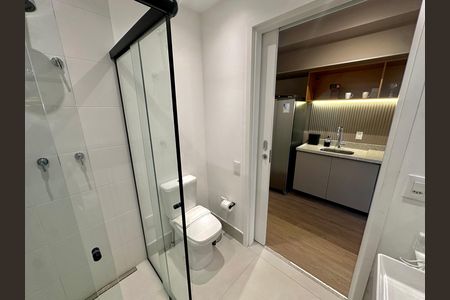 Studio para alugar com 50m², 1 quarto e sem vaga Studio para alugar com 50m², 1 quarto e sem vagaBanheiro