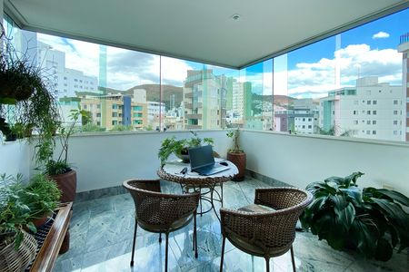 Varanda da Sala de apartamento para alugar com 3 quartos, 160m² em Buritis, Belo Horizonte