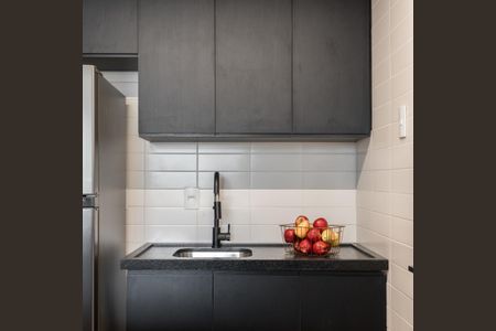 Cozinha de apartamento para alugar com 1 quarto, 57m² em Auxiliadora, Porto Alegre
