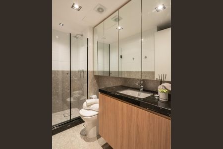 Banheiro de apartamento para alugar com 1 quarto, 57m² em Auxiliadora, Porto Alegre