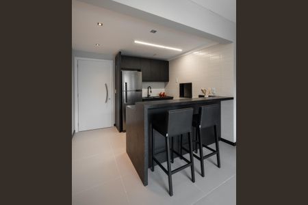 Cozinha de apartamento para alugar com 1 quarto, 57m² em Auxiliadora, Porto Alegre