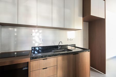 Cozinha  de kitnet/studio para alugar com 1 quarto, 27m² em Vila Antonina, São Paulo
