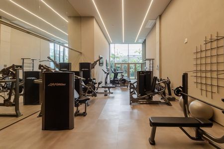 Studio para alugar com 38m², 1 quarto e sem vaga Studio para alugar com 38m², 1 quarto e sem vagaÁrea comum - Academia