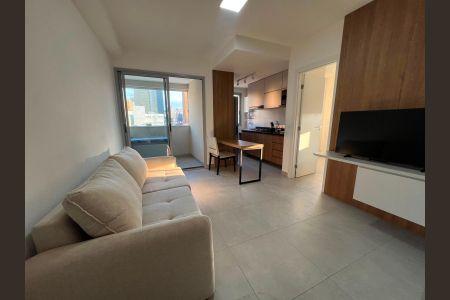 Sala de apartamento à venda com 1 quarto, 40m² em Barro Preto, Belo Horizonte