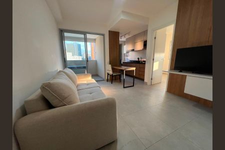 Sala de apartamento à venda com 1 quarto, 40m² em Barro Preto, Belo Horizonte