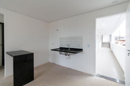 Sala/Cozinha de apartamento à venda com 1 quarto, 34m² em Vila do Encontro, São Paulo