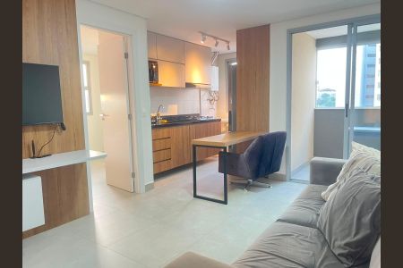Sala de apartamento à venda com 1 quarto, 40m² em Barro Preto, Belo Horizonte