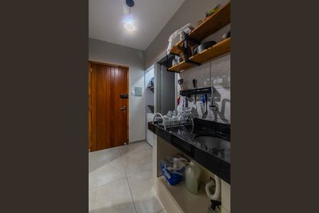 Cozinha de kitnet/studio à venda com 1 quarto, 21m² em Centro Histórico, Porto Alegre