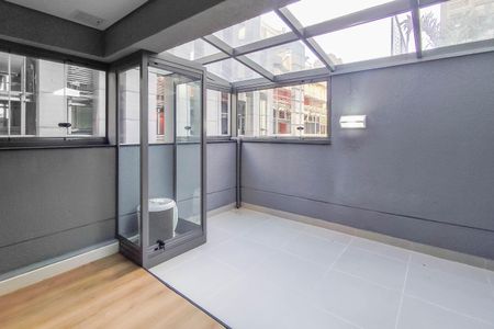 Varanda - Garden de kitnet/studio para alugar com 1 quarto, 35m² em Santo Amaro, São Paulo