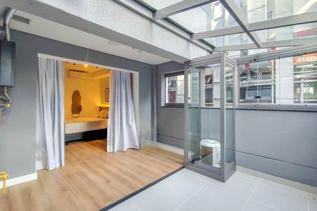 Varanda - Garden de kitnet/studio para alugar com 1 quarto, 35m² em Santo Amaro, São Paulo