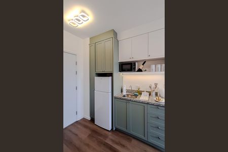 Studio para alugar com 29m², 1 quarto e sem vaga Studio para alugar com 29m², 1 quarto e sem vagaCozinha e Área de Serviço