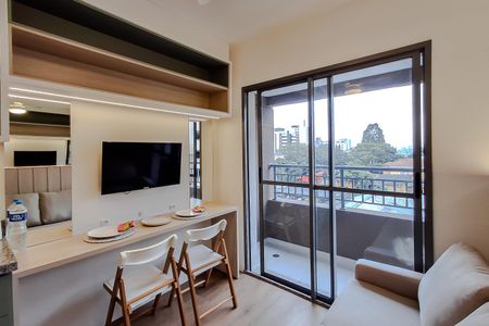 Studio para alugar com 29m², 1 quarto e sem vaga Studio para alugar com 29m², 1 quarto e sem vagaSala