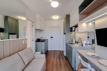 Studio para alugar com 29m², 1 quarto e sem vaga Studio para alugar com 29m², 1 quarto e sem vagaSala