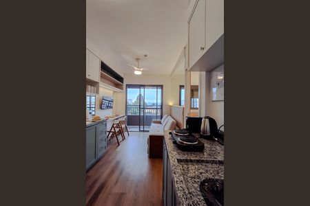 Studio para alugar com 29m², 1 quarto e sem vaga Studio para alugar com 29m², 1 quarto e sem vagaCozinha e Área de Serviço
