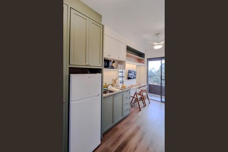 Studio para alugar com 29m², 1 quarto e sem vaga Studio para alugar com 29m², 1 quarto e sem vagaCozinha e Área de Serviço