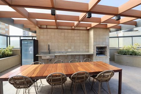 Apartamento para alugar com 40m², 1 quarto e 1 vaga Apartamento para alugar com 40m², 1 quarto e 1 vagaÁrea gourmet