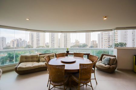 Varanda Gourmet de apartamento para alugar com 3 quartos, 205m² em Vila Sofia, São Paulo