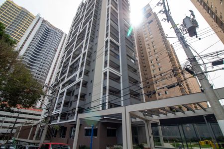 Fachada do Prédio de kitnet/studio para alugar com 1 quarto, 25m² em Brooklin, São Paulo