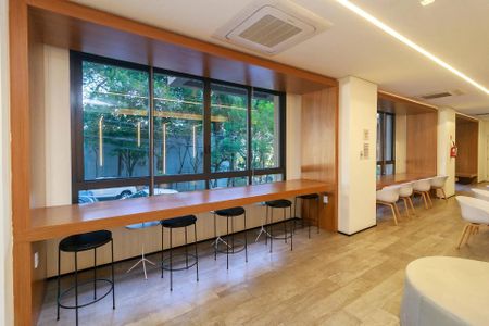 Área comum - Coworking de kitnet/studio para alugar com 1 quarto, 25m² em Brooklin, São Paulo