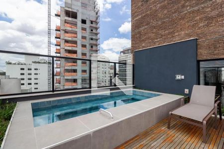 Área comum de kitnet/studio para alugar com 1 quarto, 28m² em Vila Nova Conceição, São Paulo