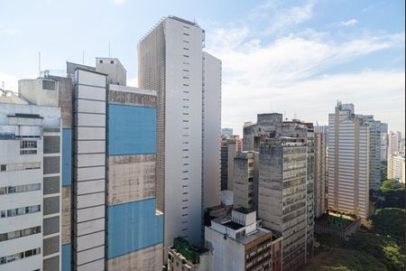 Vista do Quarto de apartamento para alugar com 1 quarto, 28m² em Bela Vista, São Paulo