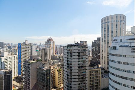 Vista do Quarto de apartamento para alugar com 1 quarto, 28m² em Bela Vista, São Paulo