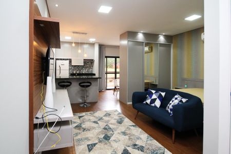 Studio para alugar com 48m², 1 quarto e 2 vagas Studio para alugar com 48m², 1 quarto e 2 vagasSala