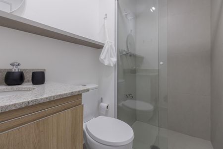 Studio para alugar com 25m², 1 quarto e sem vaga Studio para alugar com 25m², 1 quarto e sem vagaBanheiro