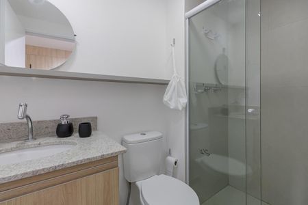 Studio para alugar com 25m², 1 quarto e sem vaga Studio para alugar com 25m², 1 quarto e sem vagaBanheiro