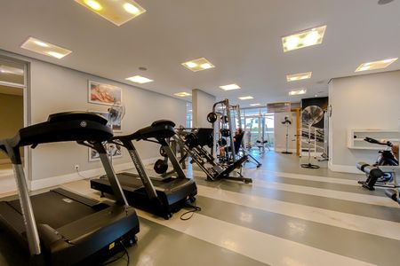 Área comum - Academia de apartamento para alugar com 1 quarto, 52m² em Jardim Analia Franco, São Paulo