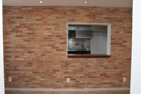 Apartamento para alugar com 71m², 3 quartos e 1 vaga Apartamento para alugar com 71m², 3 quartos e 1 vagaSala detalhe parede