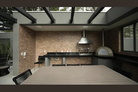 Área comum - Churrasqueira de apartamento à venda com 3 quartos, 132m² em Jardim, Santo André