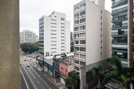 Vista da varanda da sala de apartamento à venda com 2 quartos, 100m² em Bela Vista, São Paulo