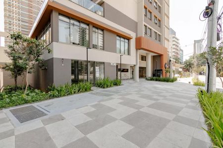 Studio para alugar com 30m², 1 quarto e sem vaga Studio para alugar com 30m², 1 quarto e sem vagaFachada e portaria