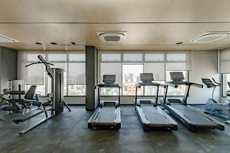 Studio para alugar com 30m², 1 quarto e sem vaga Studio para alugar com 30m², 1 quarto e sem vagaÁrea comum - Academia