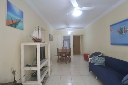 Sala de apartamento para alugar com 2 quartos, 70m² em Jardim Belmar, Guarujá