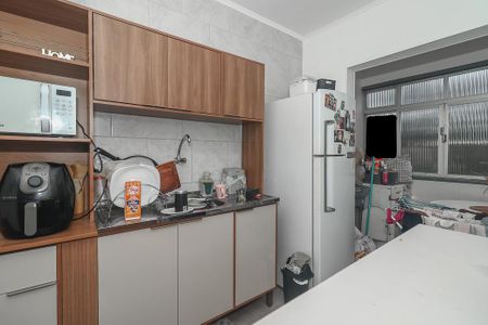 Cozinha de apartamento à venda com 1 quarto, 46m² em São Sebastião, Porto Alegre