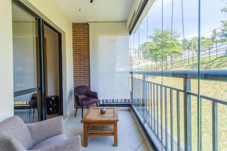 Varanda da Sala de apartamento para alugar com 2 quartos, 58m² em Granja Viana, Cotia