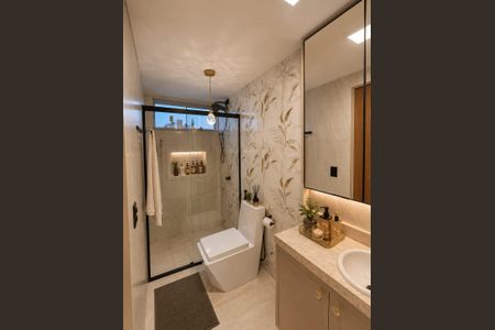 Banheiro de apartamento para alugar com 1 quarto, 54m² em Setor Aeroporto, Goiânia