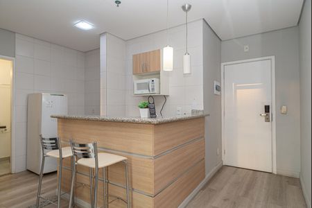 Cozinha de apartamento para alugar com 1 quarto, 34m² em Santa Cecilia, São Paulo