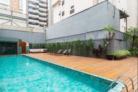 Área comum - Piscina de apartamento para alugar com 1 quarto, 34m² em Santa Cecilia, São Paulo